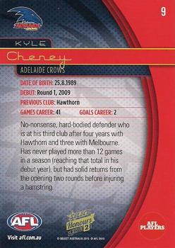 2015 Select AFL Honours Series 2 #9 Kyle Cheney Back